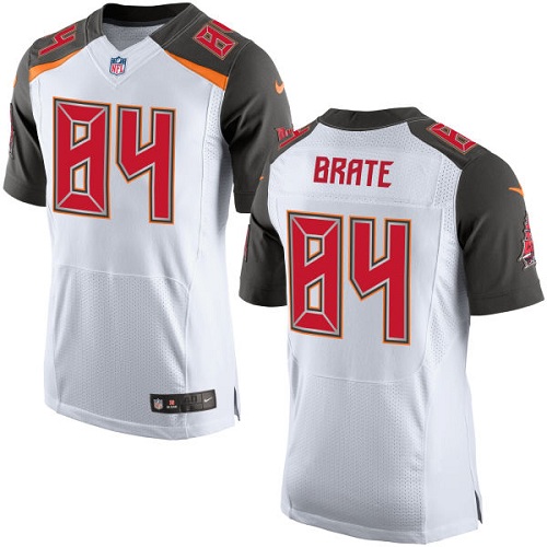 Nike Buccaneers #84 Cameron Brate White Men's Stitched NFL New Elite Jersey